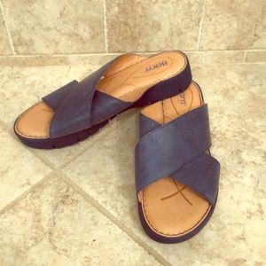 Born leather slides